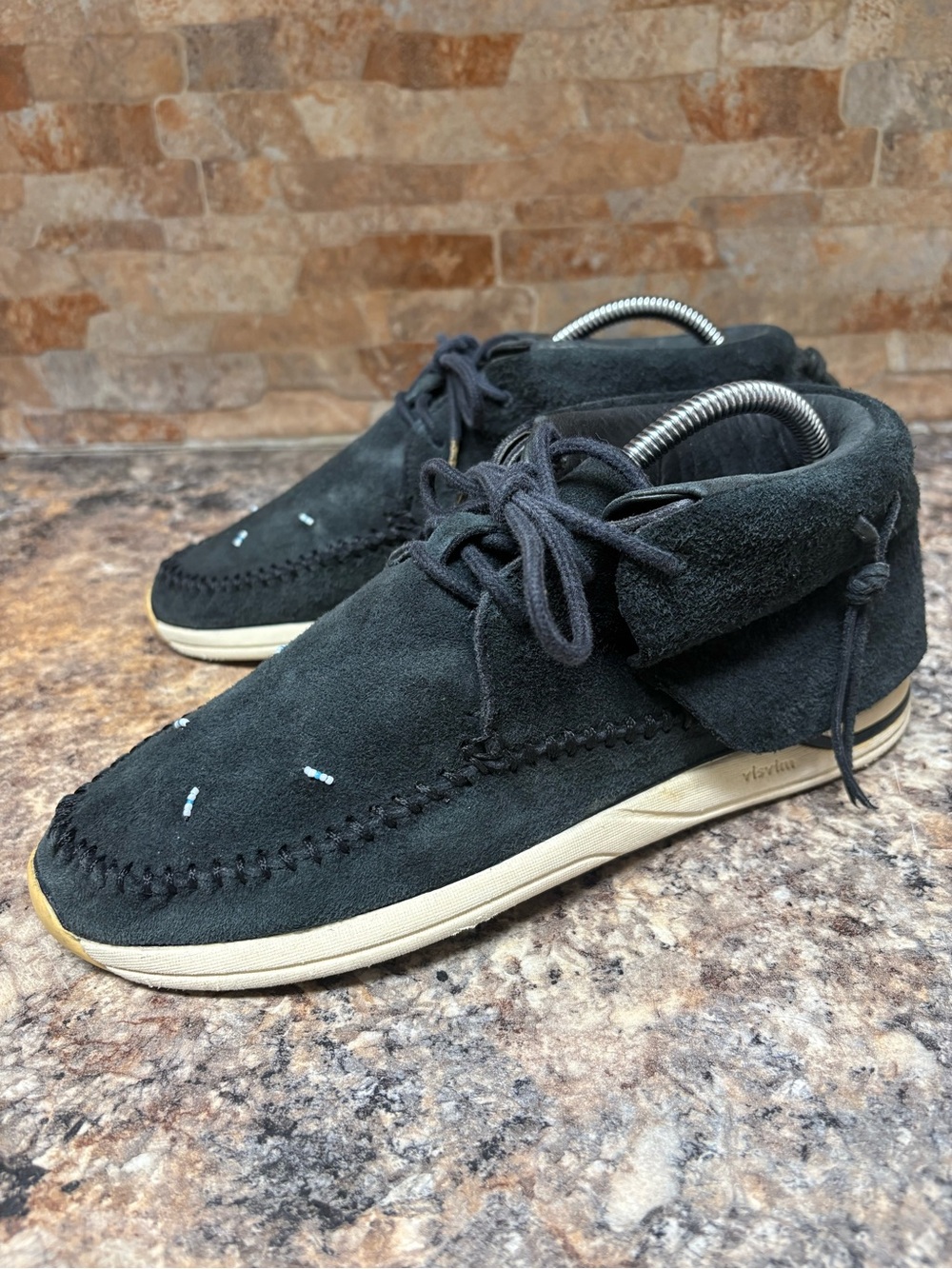 Visvim FBT Shaman Lhamo Folk Mid Black size 9
